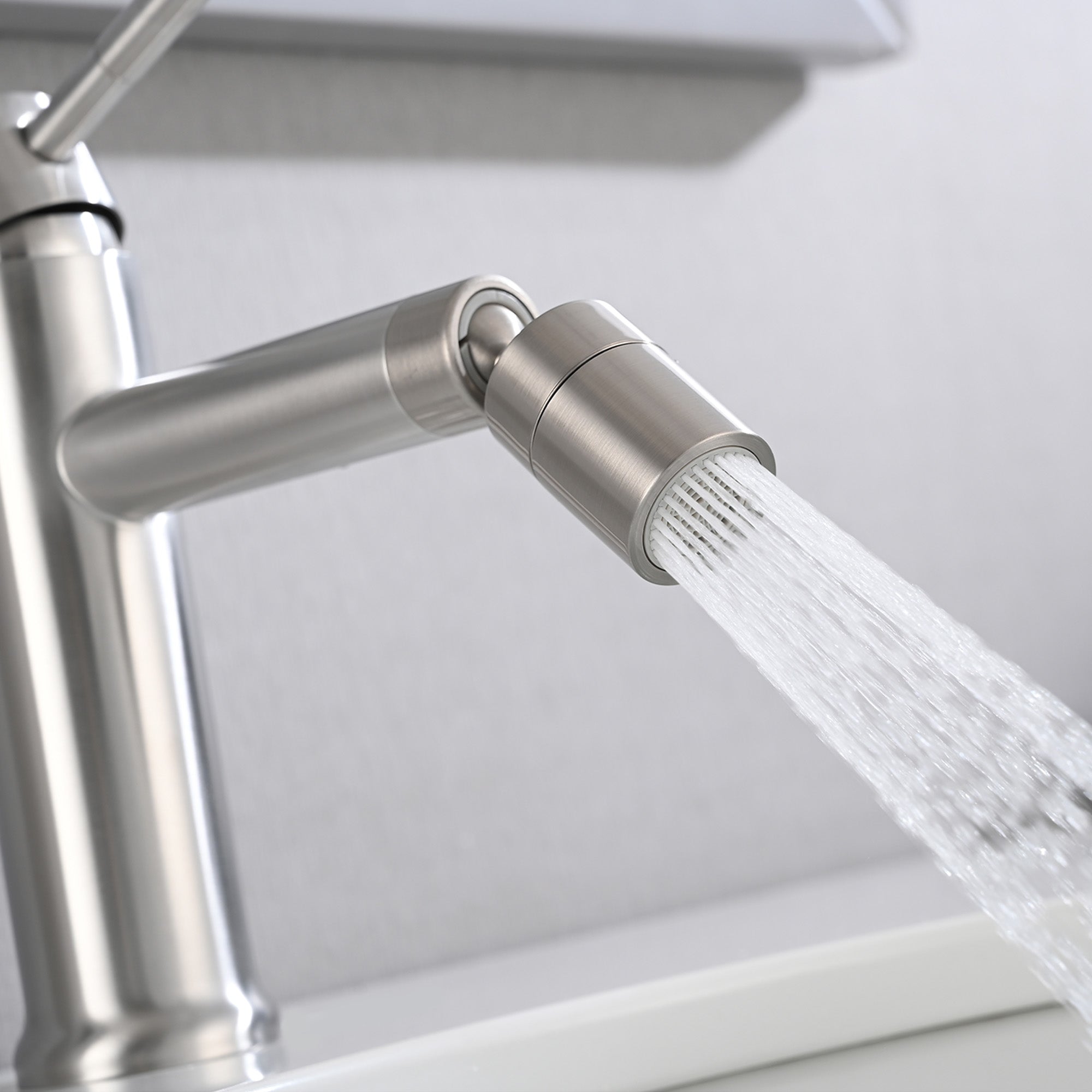 Brushed Nickel Bathroom Faucet for Bathroom Sink