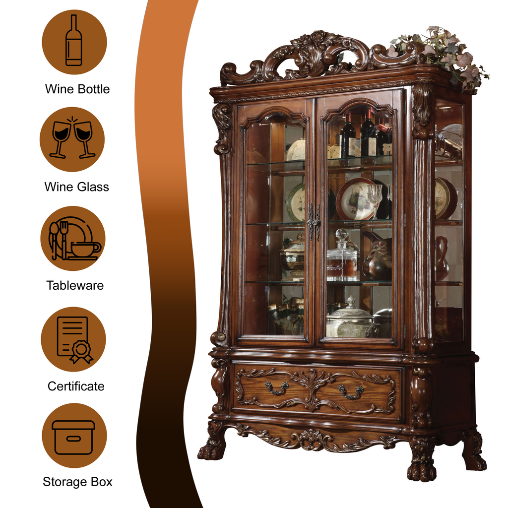 Dresden Cherry Display Shelving Unit