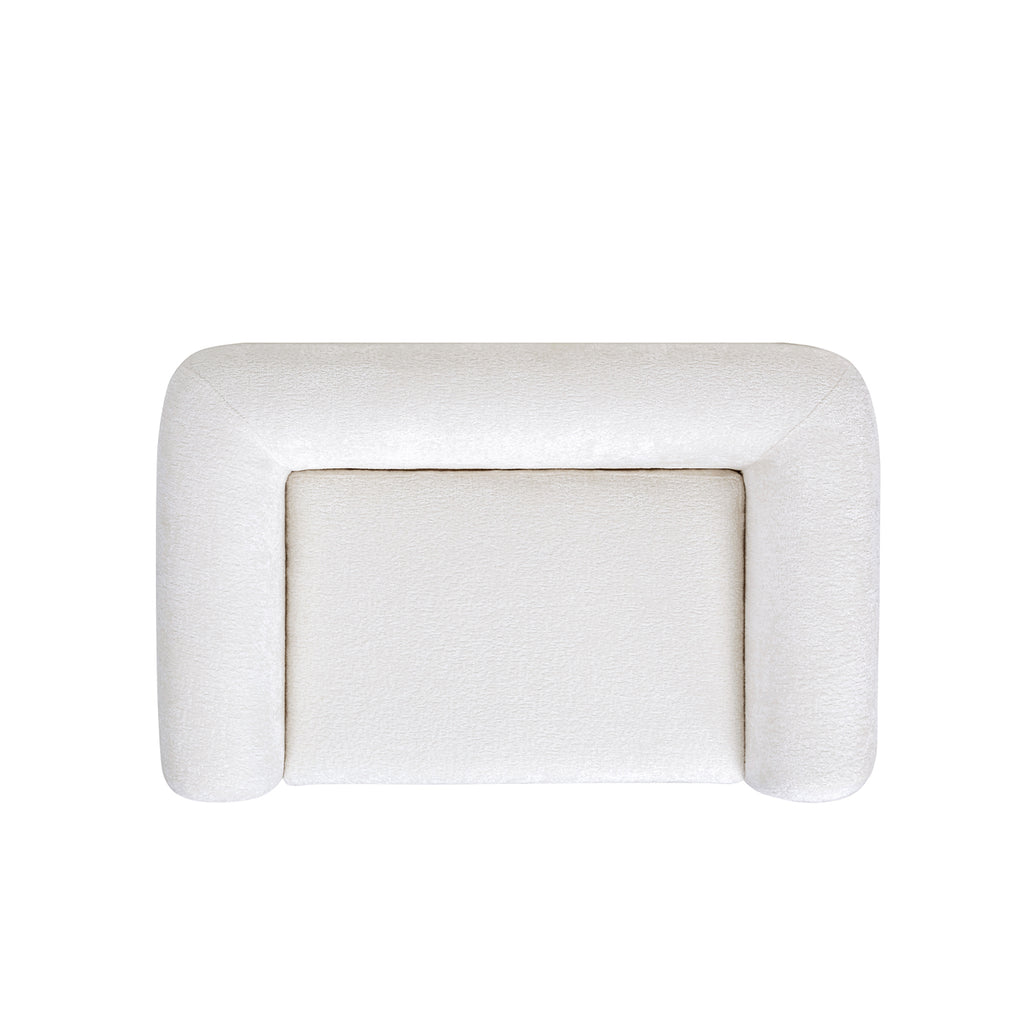 Alpine 36.5" Sherpa Dog Sofa Bed, Medium, Almond