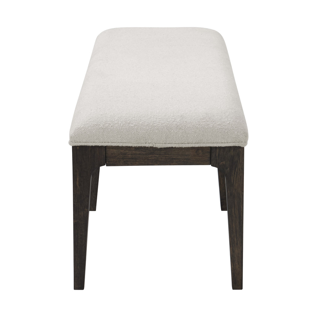 Brown Upholstered Bench
