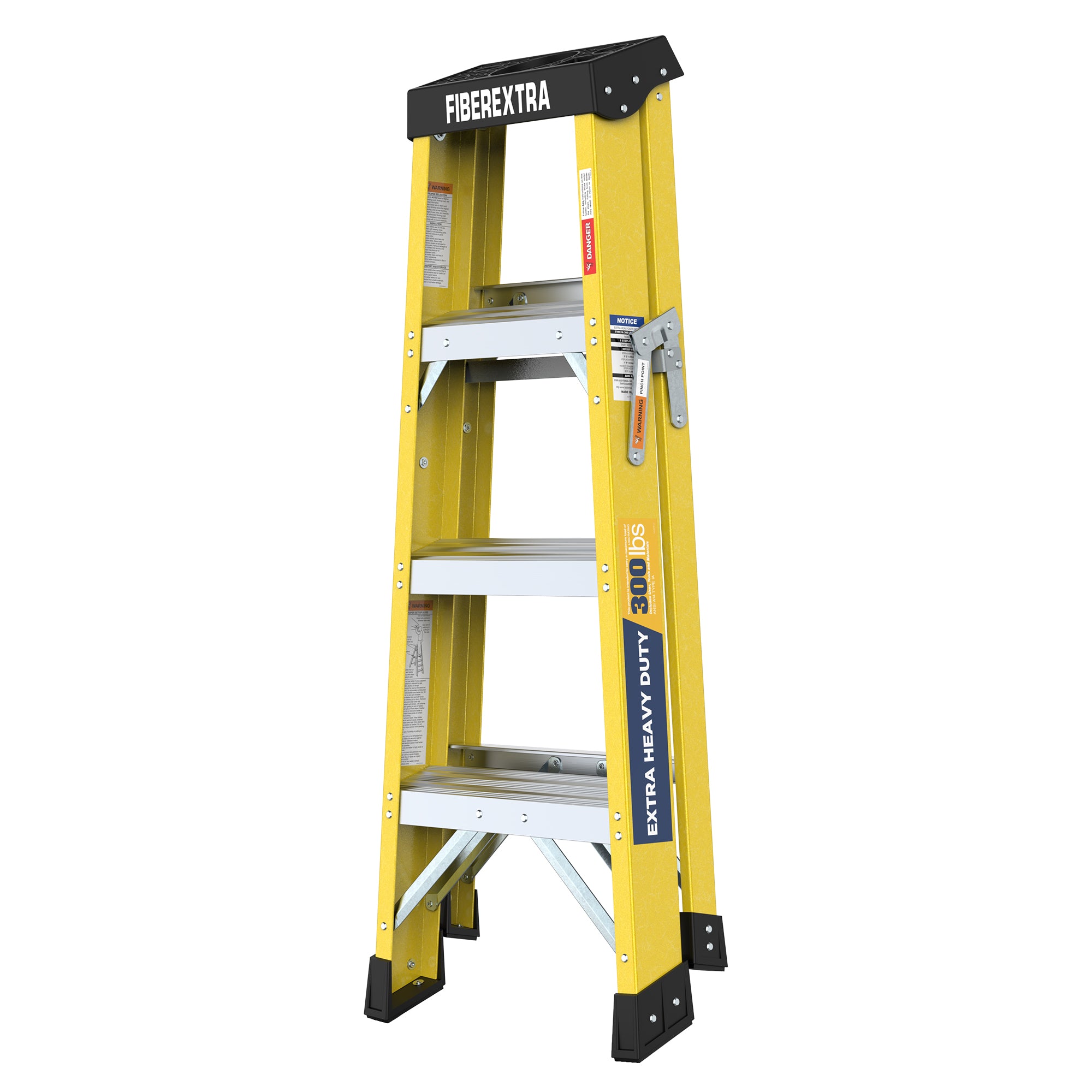 Fiberglass Reinforced Single Side Ladder – Lightweight Non-Conductive Access Ladder 4-Step