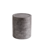 Modern Faux Concrete Round Corner Accent Table