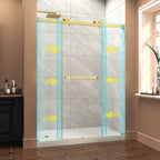 Frameless Shower Door 55"-60" W x 76" H