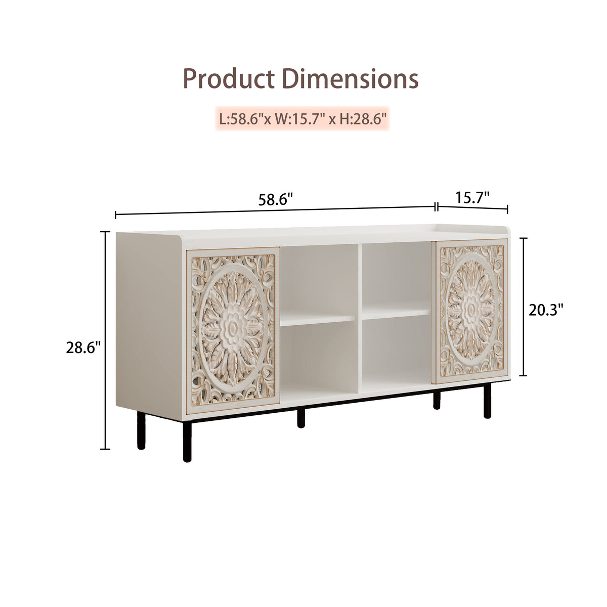 Living Room Furniture Mid Century Modern Tv Stand Kitchen Storage