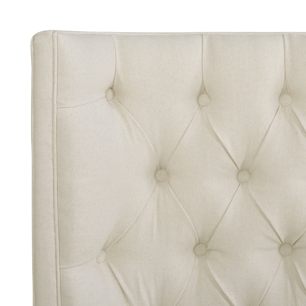 Brooklyn King Tufted Panel Bed Headboard and Footboard Set
