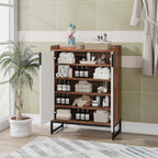 29.52" Brown Shoe Cabinet