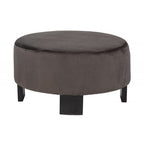Nesting Coffee Table Set of 2, Faux Marble Top Round Coffee Table with Ottoman