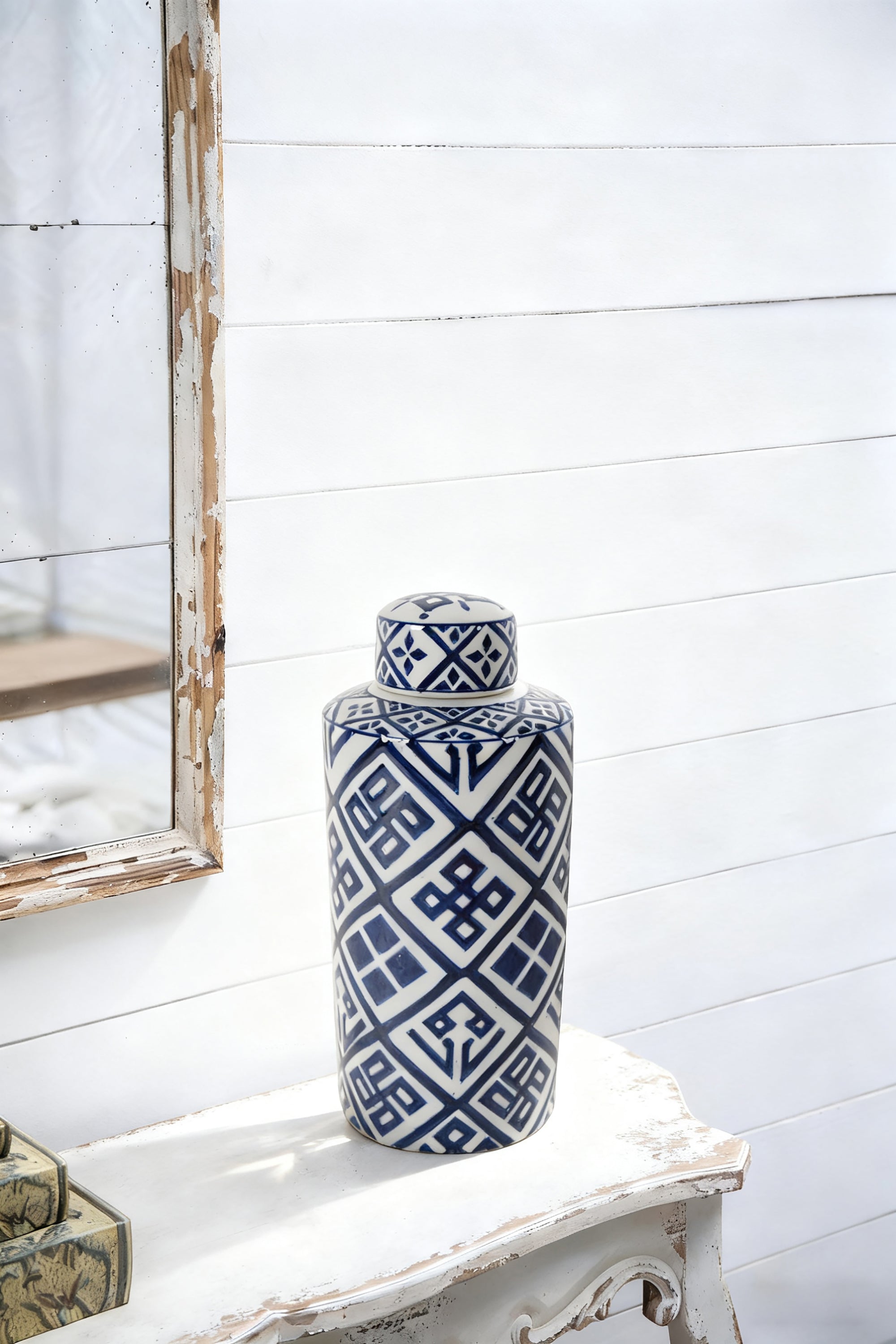 D6.3x13.8" Valora Ceramic Jar