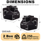 54-Inch Modern-Style Hexagonal Single Lounge Chair