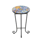 Colorful Black Patio Side Table