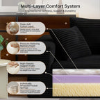 Small Boneless Sofa Chair, No Assembly Couch in a Box