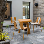 Summer 4-Pack Modern Striped Color Block Chairs