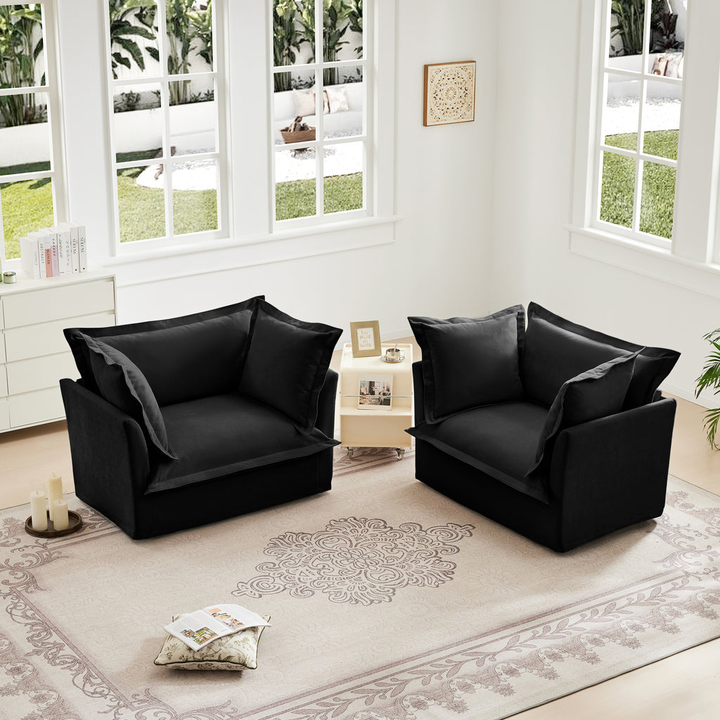 Set of 2 Slipcovered Armchairs