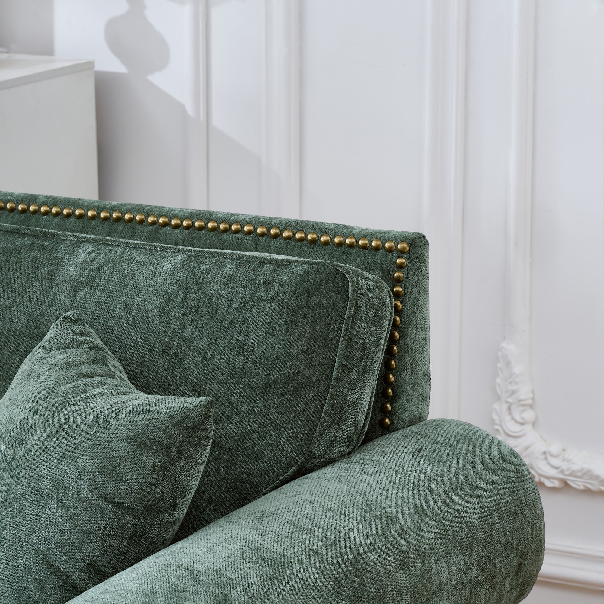 86" Modern 3-Seater Sofa with Rolled Arms