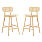 Bari Indoor Wood Barstool