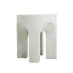 Outdoor MGO Round Top Side Table/End Table in Antique White