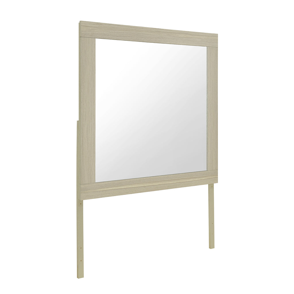 Elsa Natural Finish Large Scale Vanity Mirror