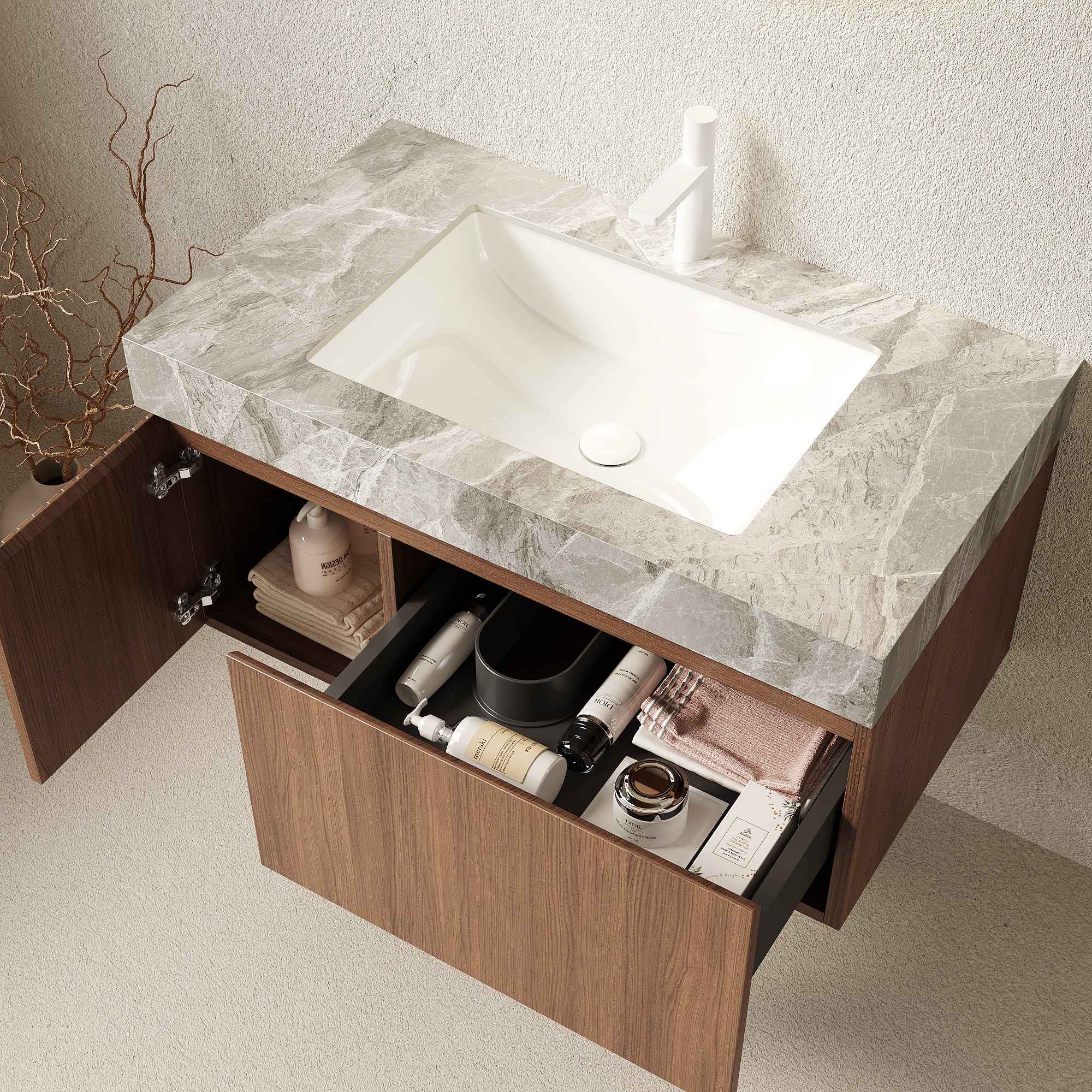 MURI 36" Bathroom Vanity & Sink