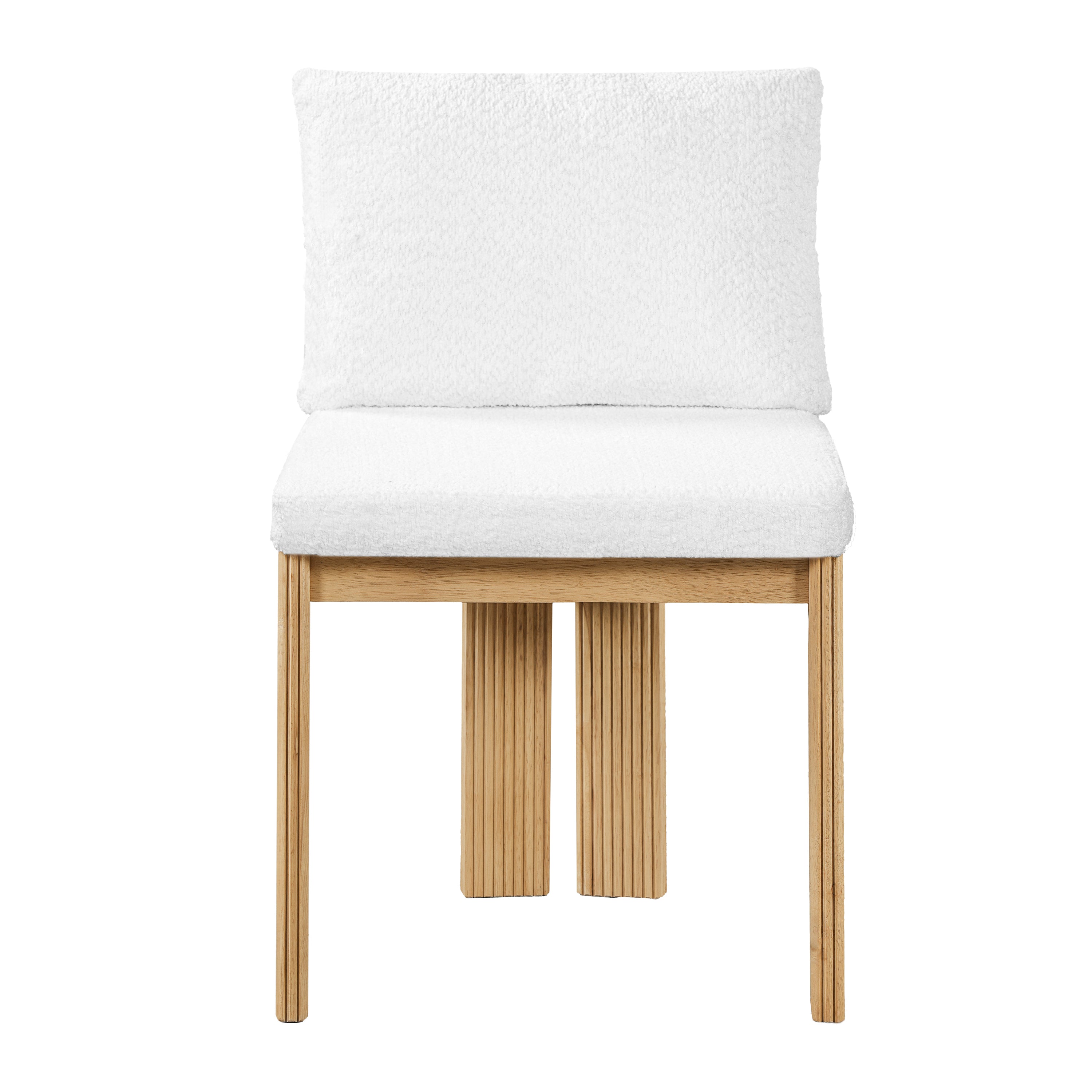 Indoor Boucle Dining Chair Set of 2