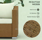 Rattan Wicker Seater Patio Couch