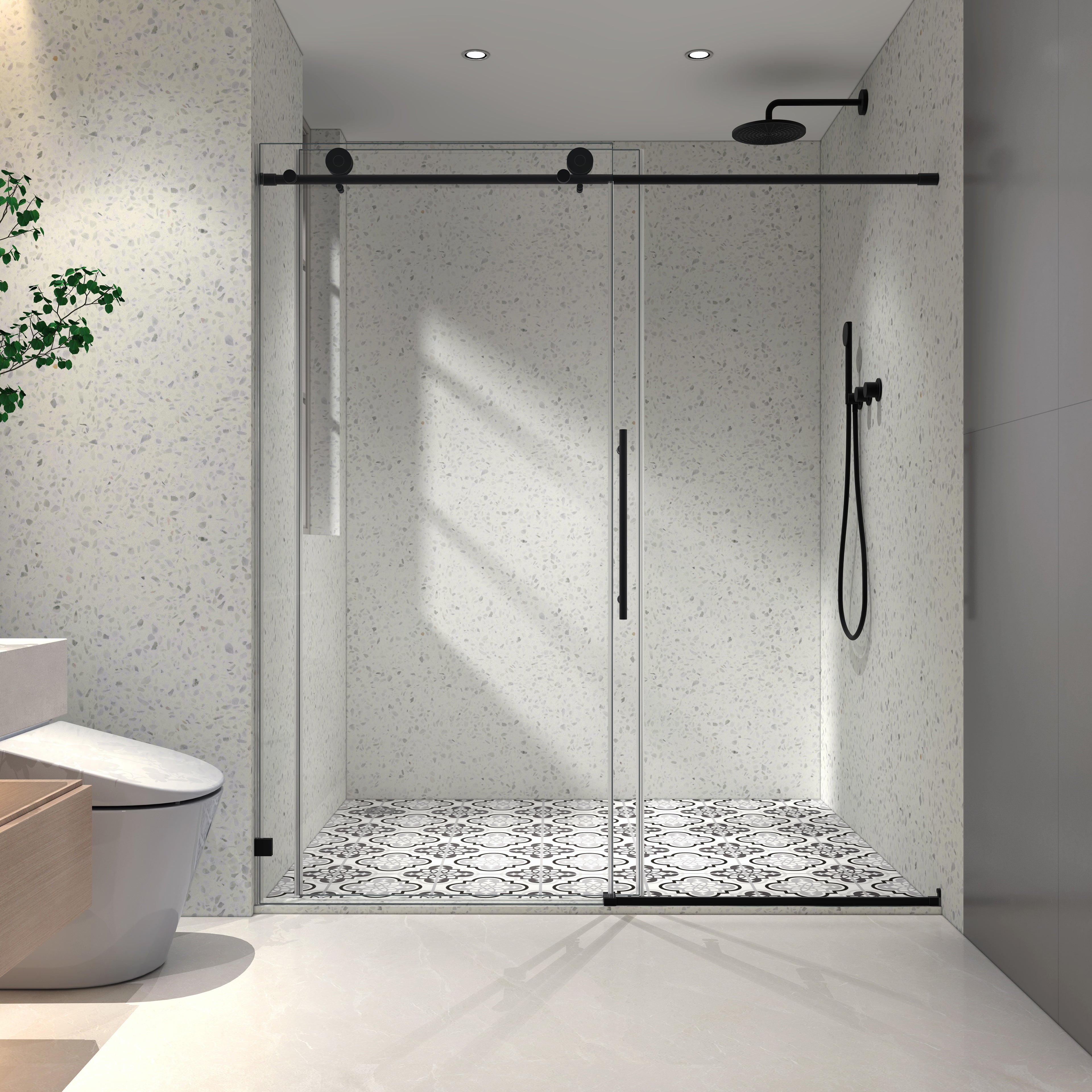6076 Matte Shower Door