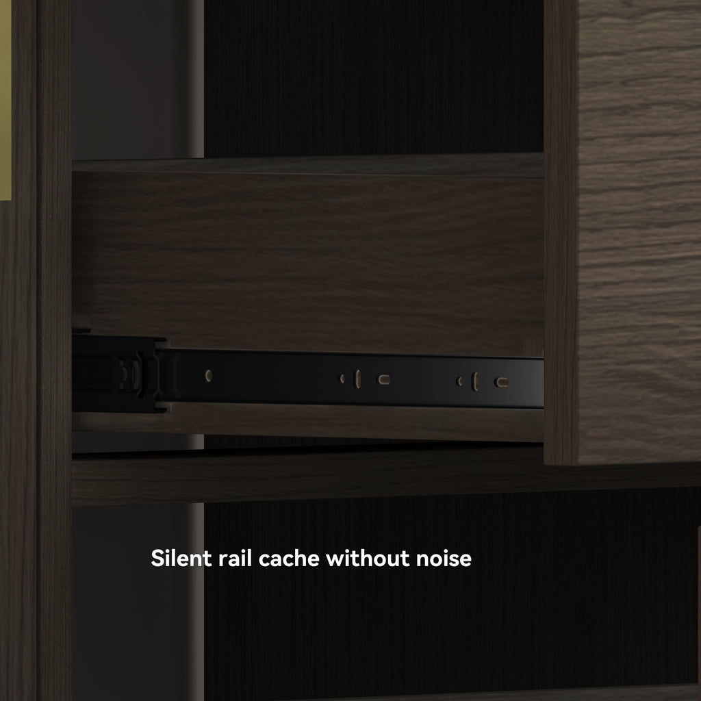 48" Dark Brown Bathroom Vanity