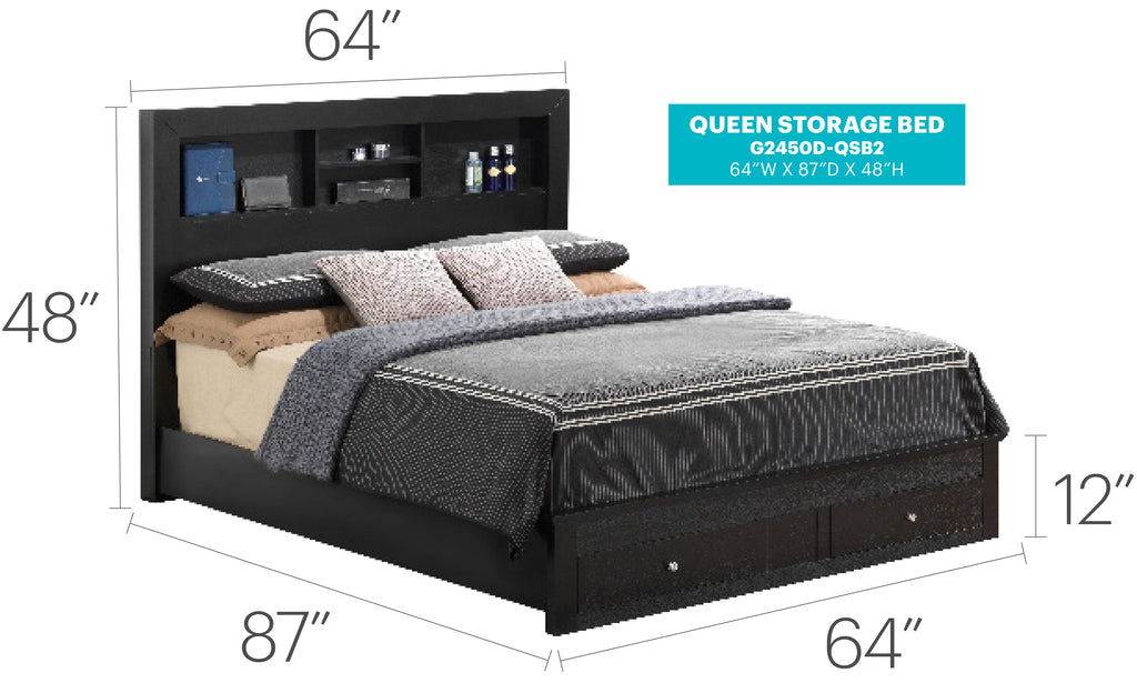 Elegant Storage Bed With Modern Design