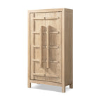 Rowan 83" Tall Reclaimed Pine Crossbar Storage Cabinet