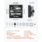 16 Inch Shutter Exhaust Fan with Smart Programming