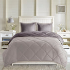 Twin/Twin XL 3M Scotchgard Diamond Quilting Reversible Down Alternative Comforter Set