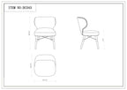 Strine Wood Upholstered Dining Chair
