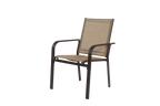 7 Pieces Patio Dining Set with Rectangular Table and 6 Stackable Chairs