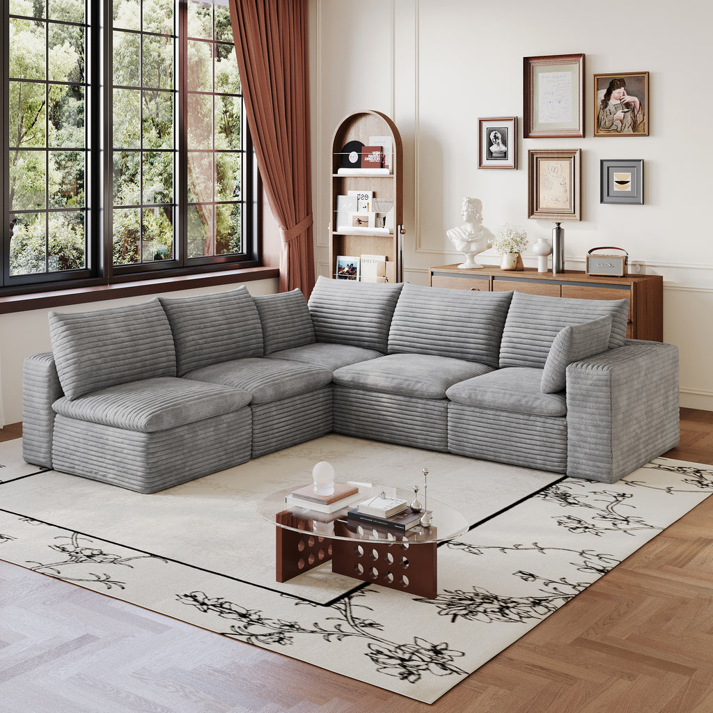 Cloud Sofa in Corduroy Fabric