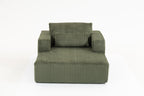Sofa Bed - 62.6" x 48.23" Compressed Couch with Lumbar Pillows