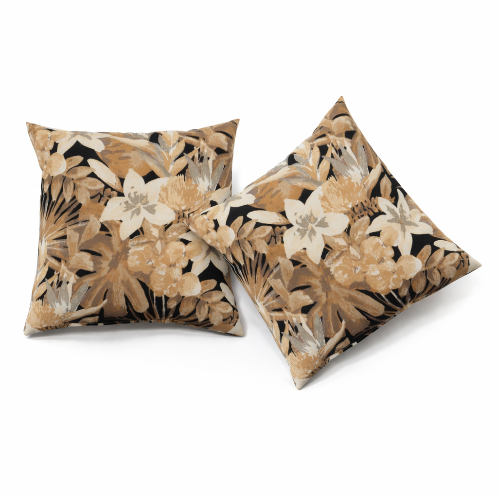 2 Pack Outdoor Throw Pillows - Waterproof & Fade-Resistant