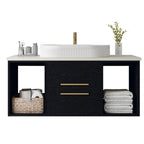 Modern 39.4-In Wall-Mounted Bathroom Vanity