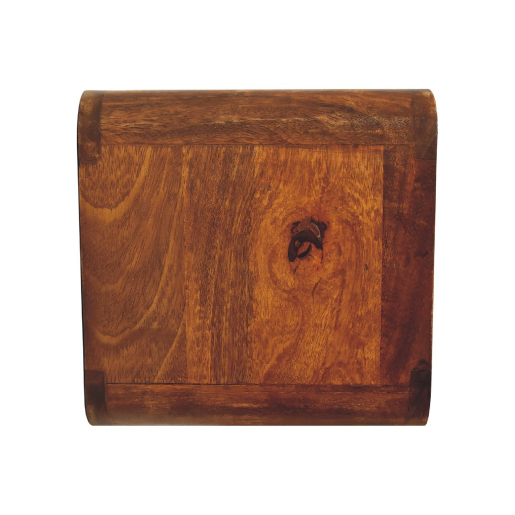 Solid Wood Floating Mini Nightstand - 2 Drawers