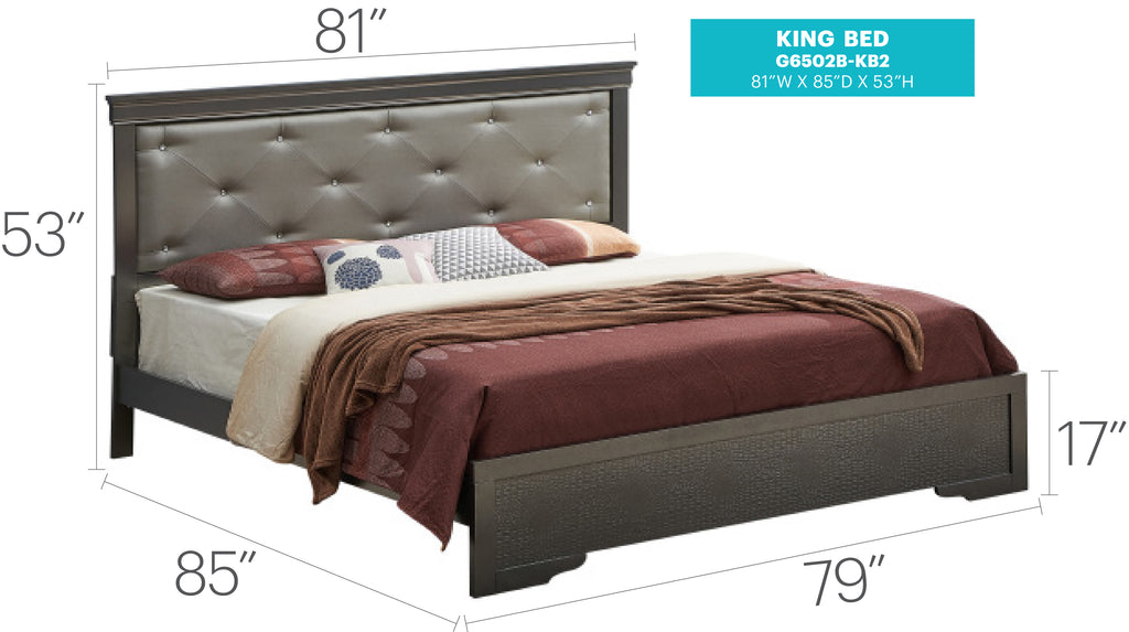 Stunning Metallic Bed Frame