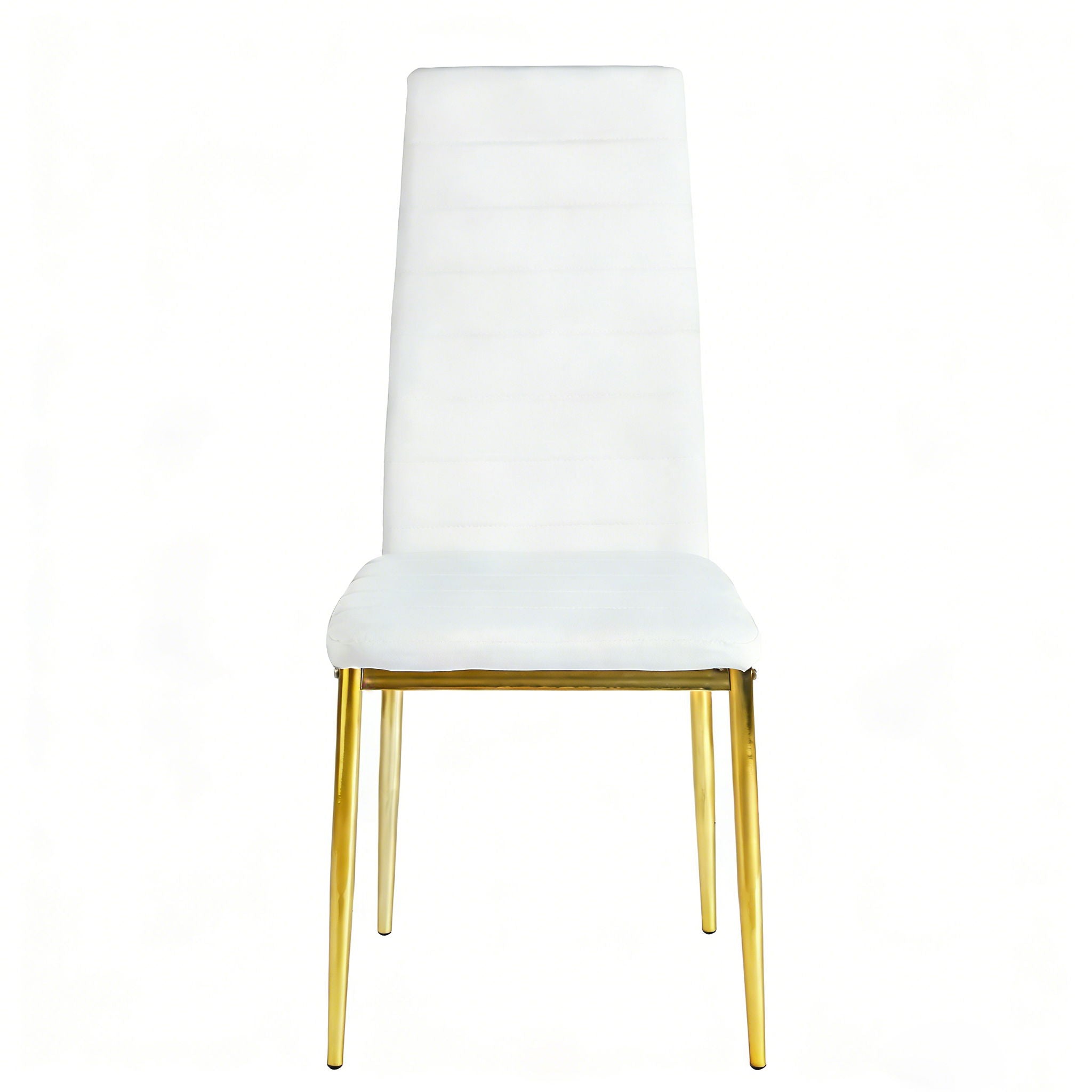 Dining Chair Set of 4 - Gold / White