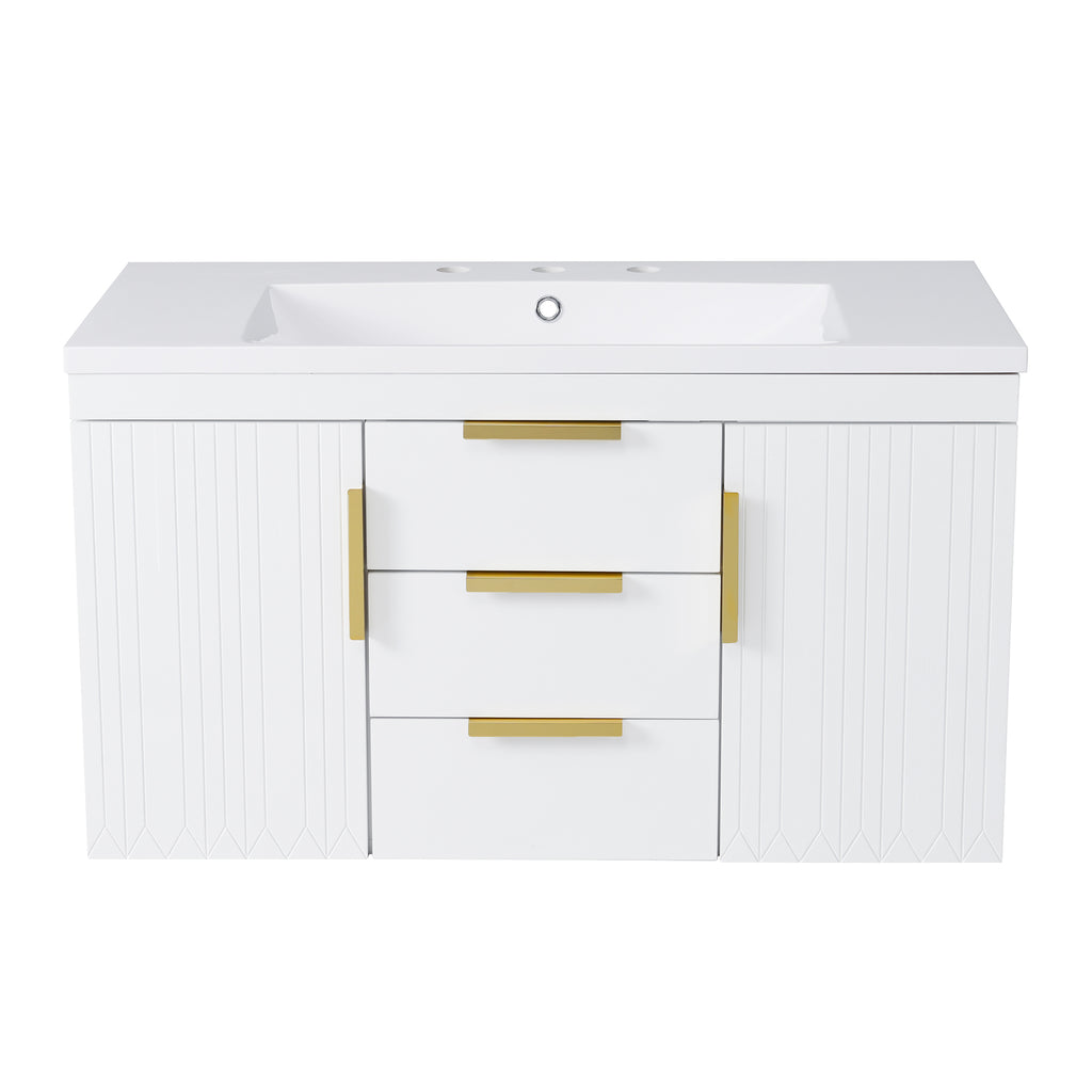 36'' Wall Mounted Bathroom Vanity