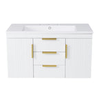 36'' Wall Mounted Bathroom Vanity