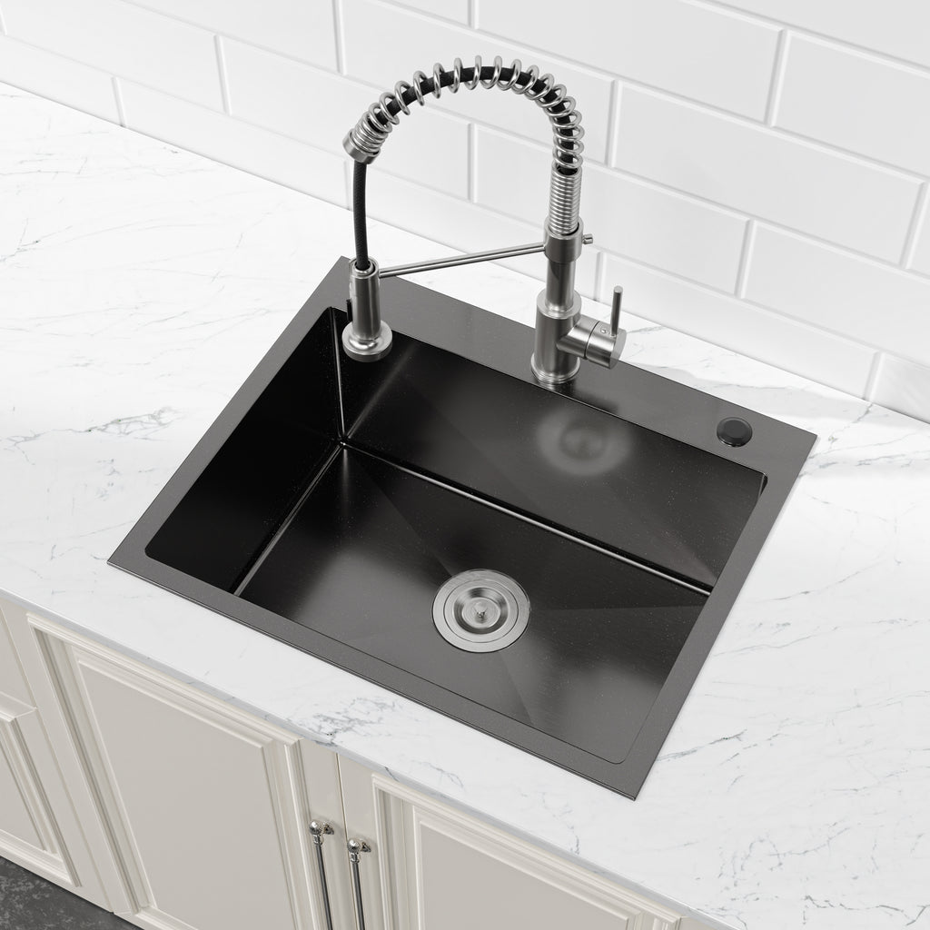 Stainless Steel Kitchen Sink, 23″x19″ Single Bowl, Undermount