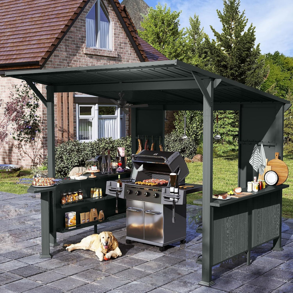 9X10FT Hardtop Grill Gazebo