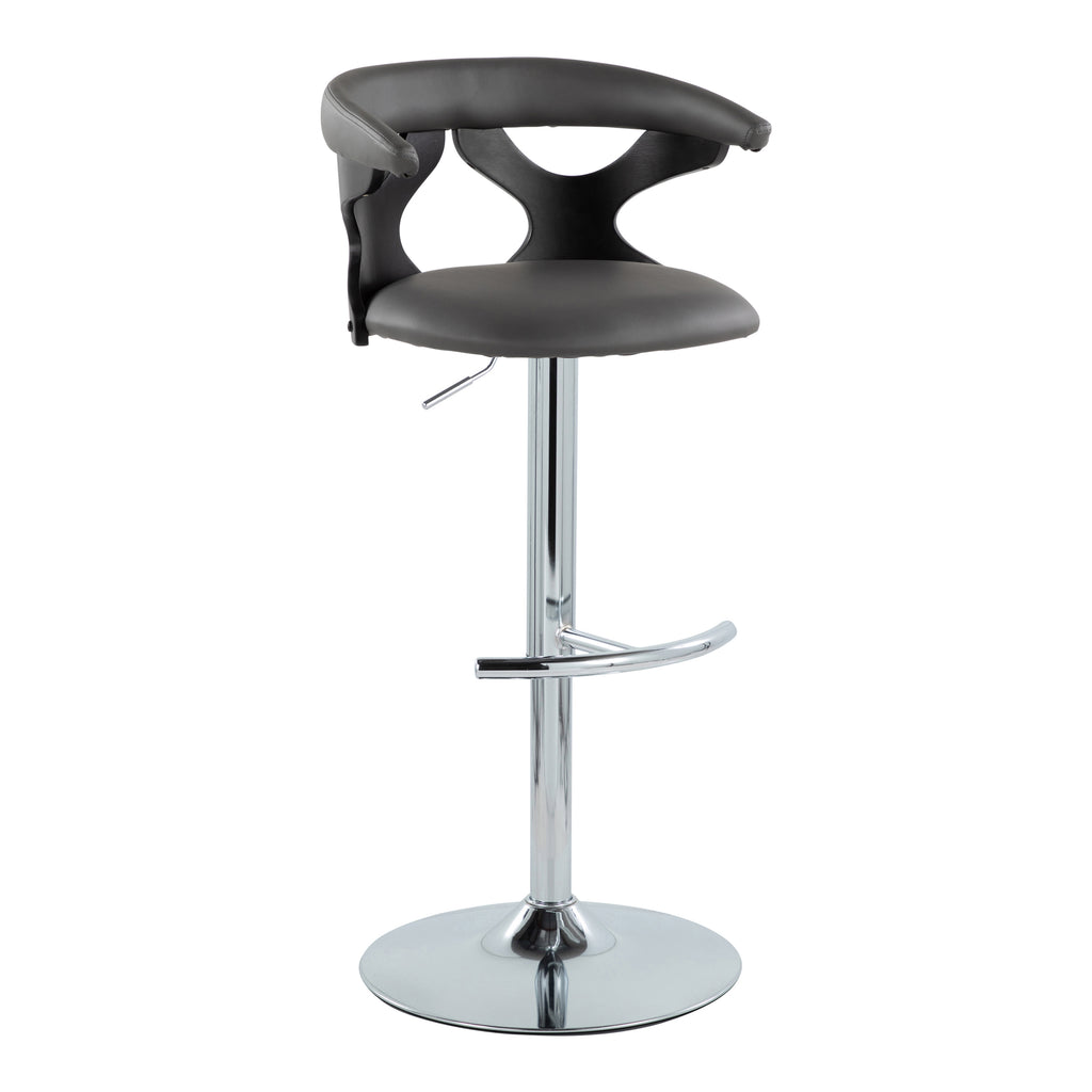Contemporary Adjustable Barstool with Swivel