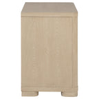 Mirador Light Elm 2-Drawer Nightstand Bedside Table