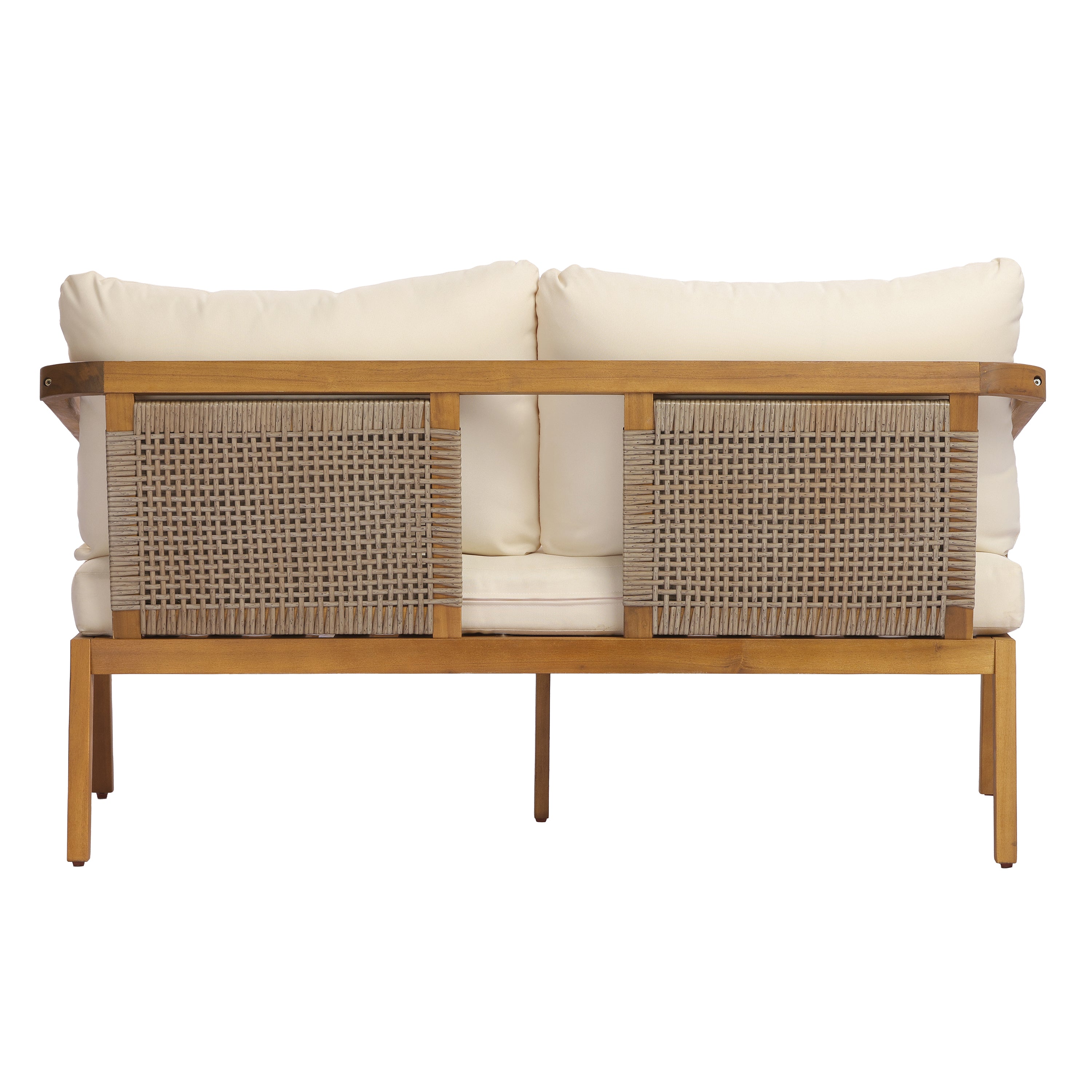 2-Piece Outdoor Loveseat & Coffee Table Set