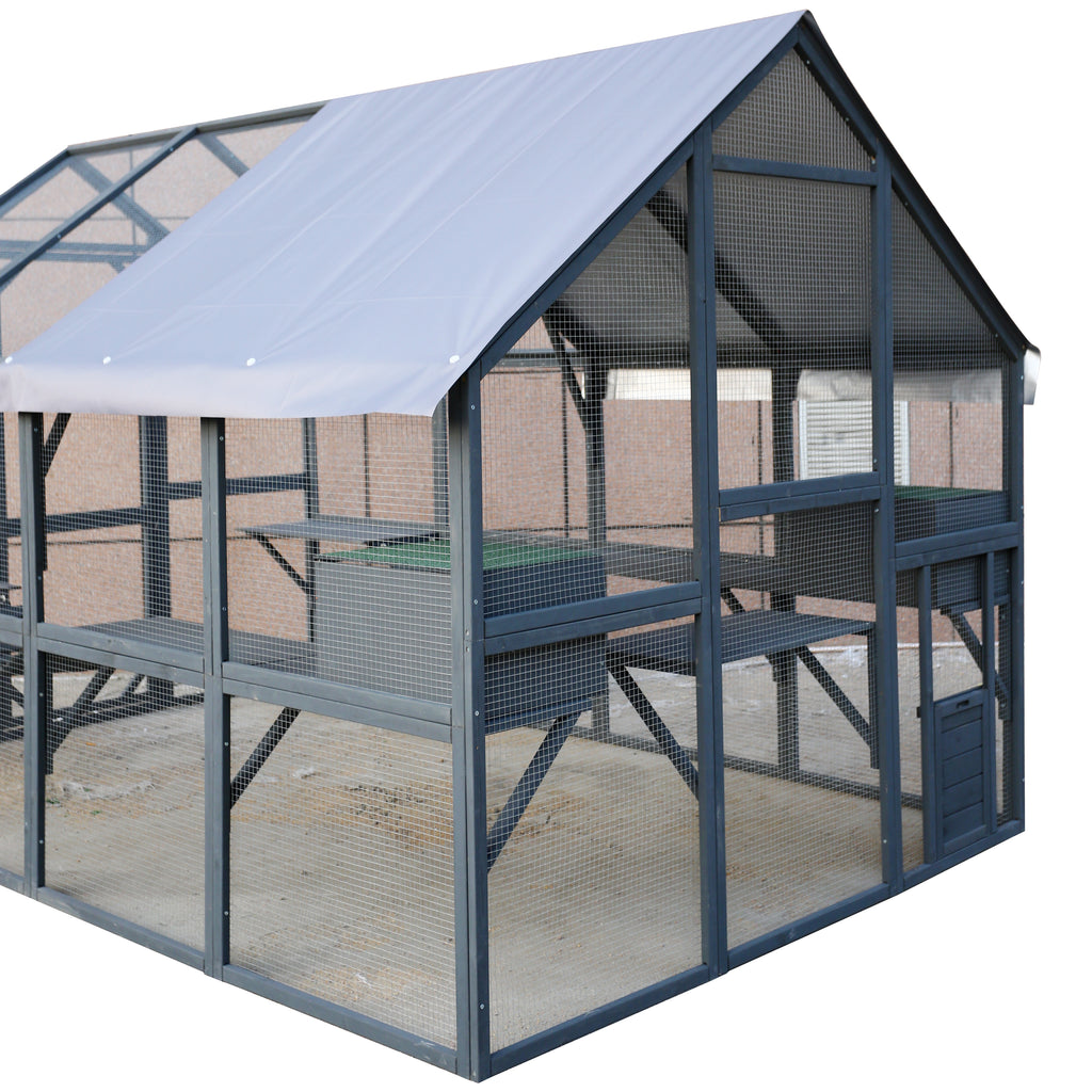 Wooden Cat Catio Large Outdoor Enclosure