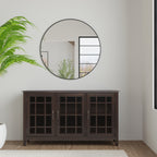 Connaught 60 Inch Wide Solid Wood Storage Cabinet Buffet in Chestnut
