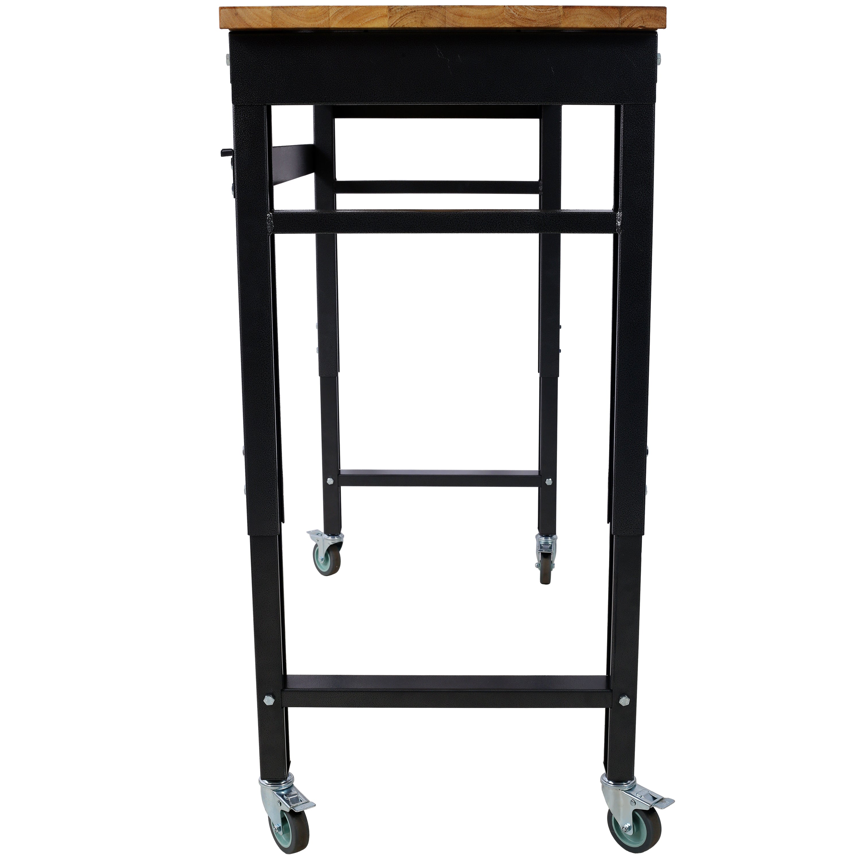 Adjustable Height 48" Wide Rolling Workbench