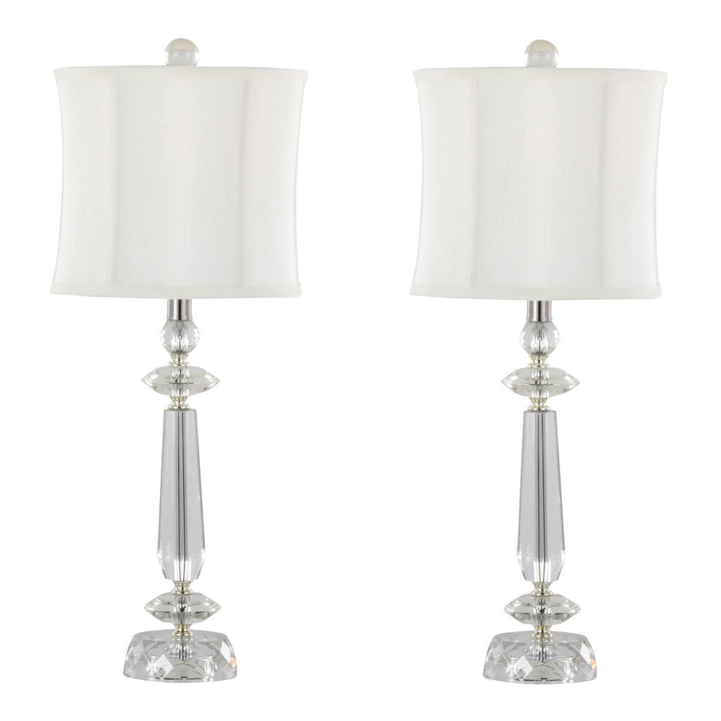 Karat 25.5" Contemporary Crystal Table Lamp